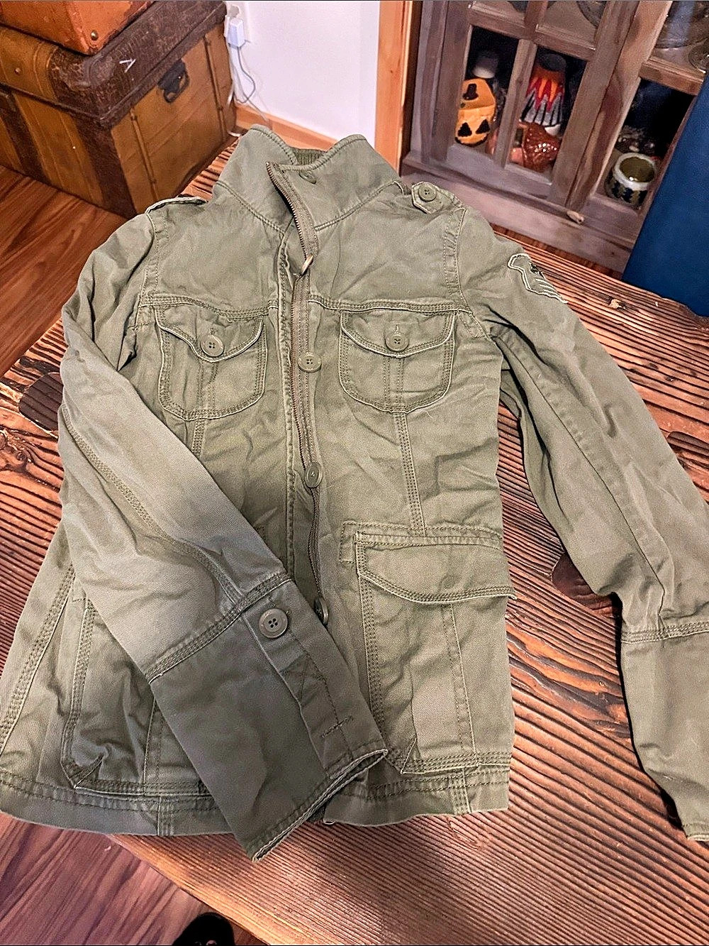 Fox Military Field Jacket Green Large